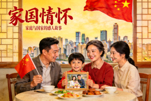 国产剧《家国情怀》海报，展现家庭与国家的感人故事